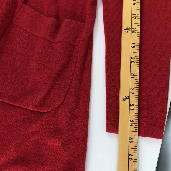 2/$30 NEW Isaac Mizrahi Live! Cardigan Size Small Open Front Hi-Low Hem Sweater - Picture 15 of 16